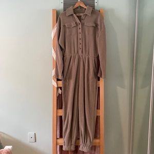 Free people ride or die jumper, sage beige